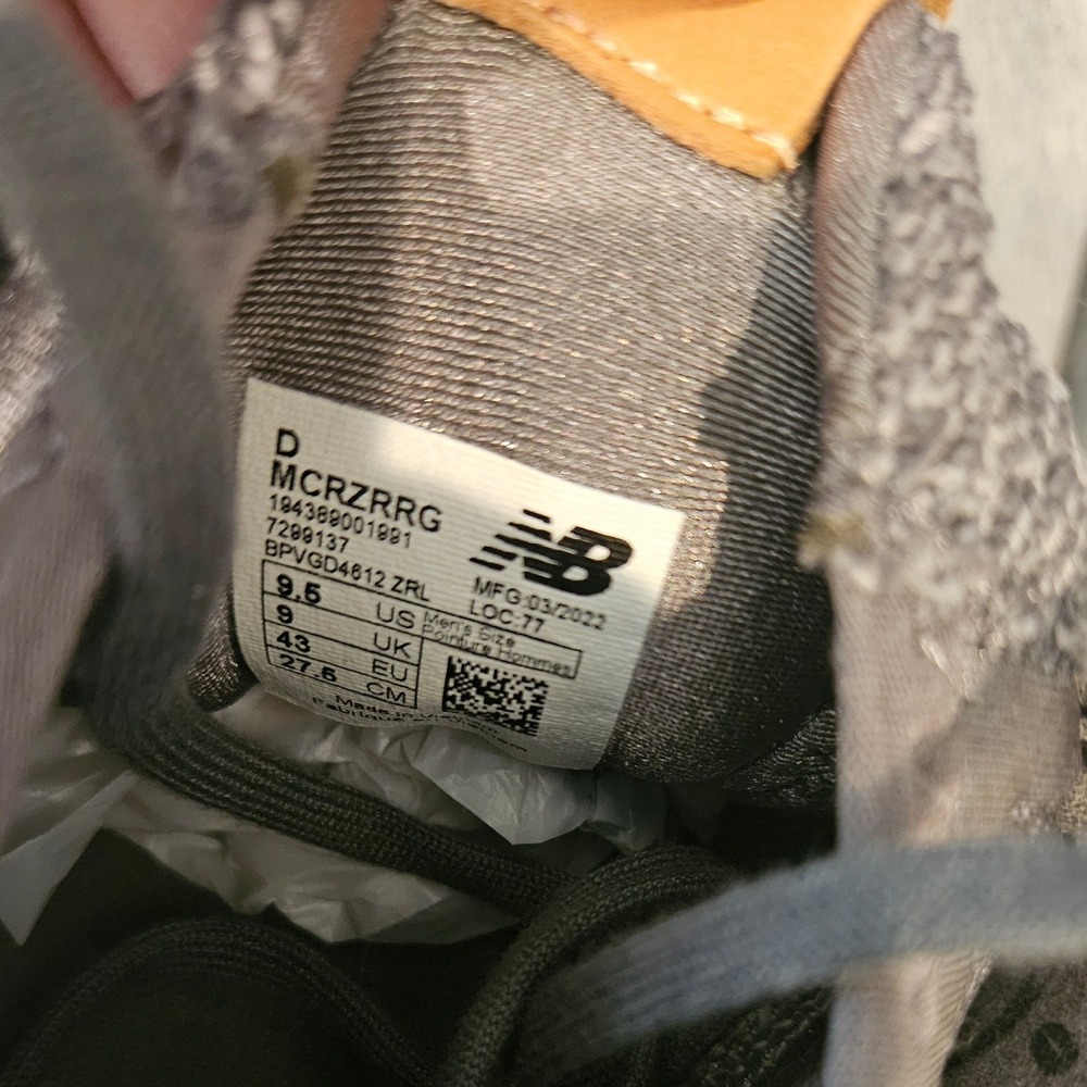 New Balance Fresh Foam Cruzv2 Nubuck Grey Mens Running Shoes MCRZRRG Size 9.5‎ - Picture 6 of 7